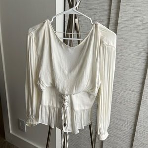 Free people white peasant blouse